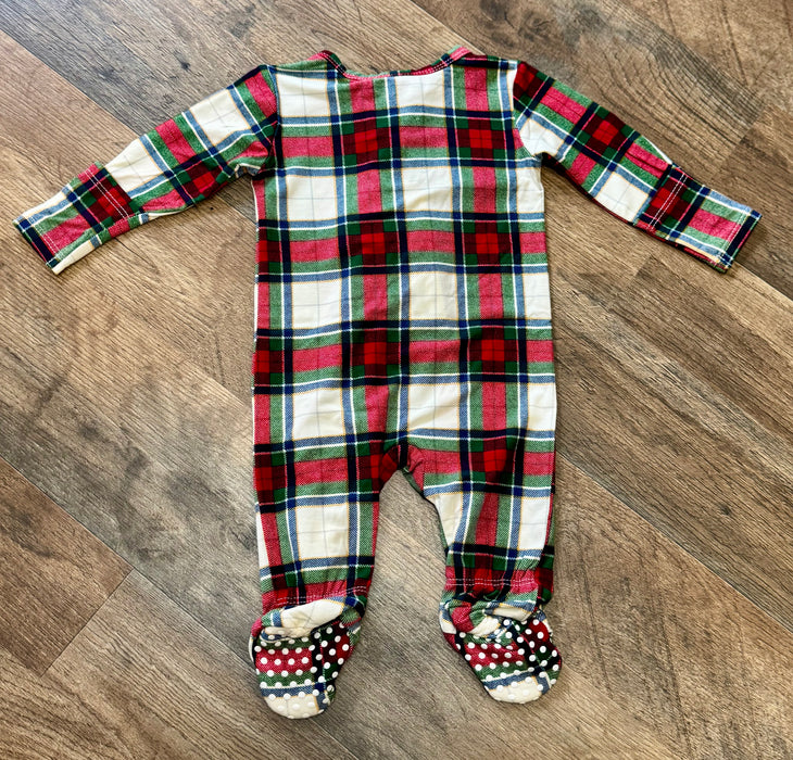 Holiday Plaid Footie