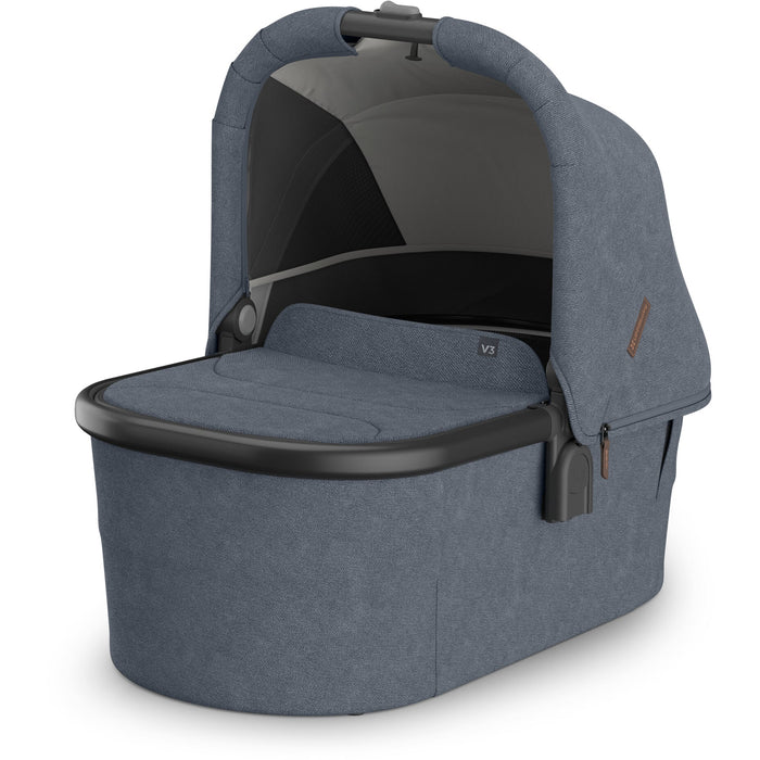 uppababy vista v2 bassinet mattress size UPPAbaby Bassinet V3 Julian (Dusty Blue Mélange