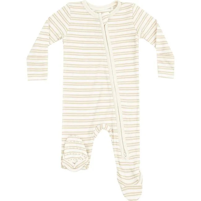 Angel Dear Tan 2 Way Zipper Footie