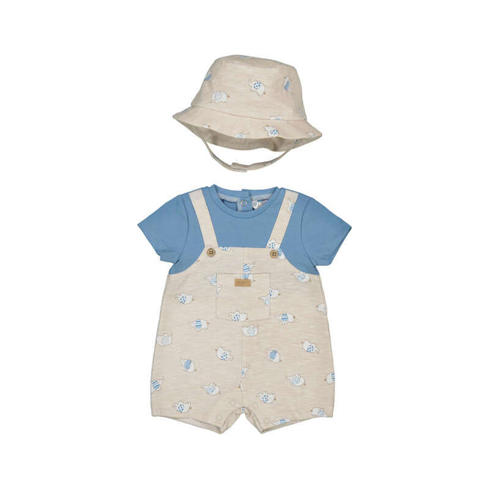 Elephant Overall Set with Hat