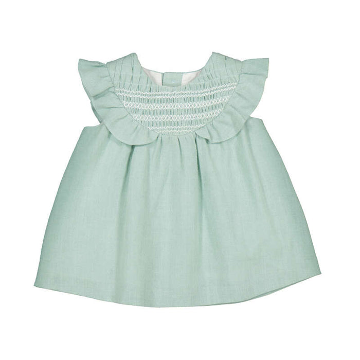 Aqua Smocked Dress