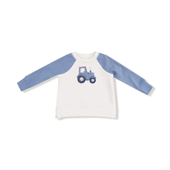 Tractor Raglan Crewneck and Jogger Set