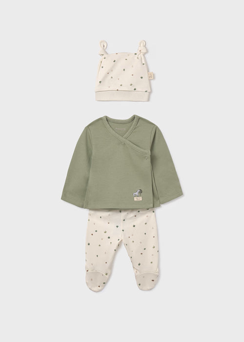 Newborn Green Tree Gift Set with Hat