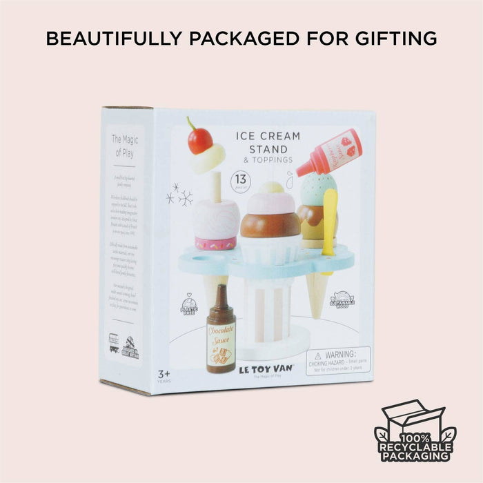 Le Toy Van, Inc. - Wooden Ice Cream Stand & Toppings