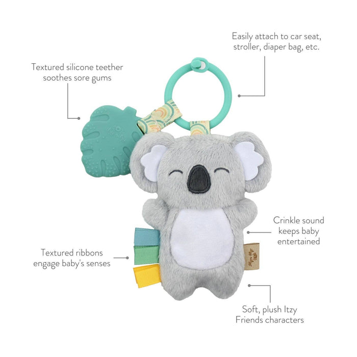 Itzy Ritzy - Itzy Pal™ Plush + Teether: Strawberry