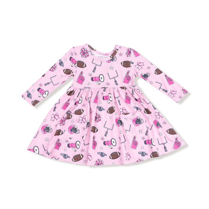 Game Day Pink Twirly Dress