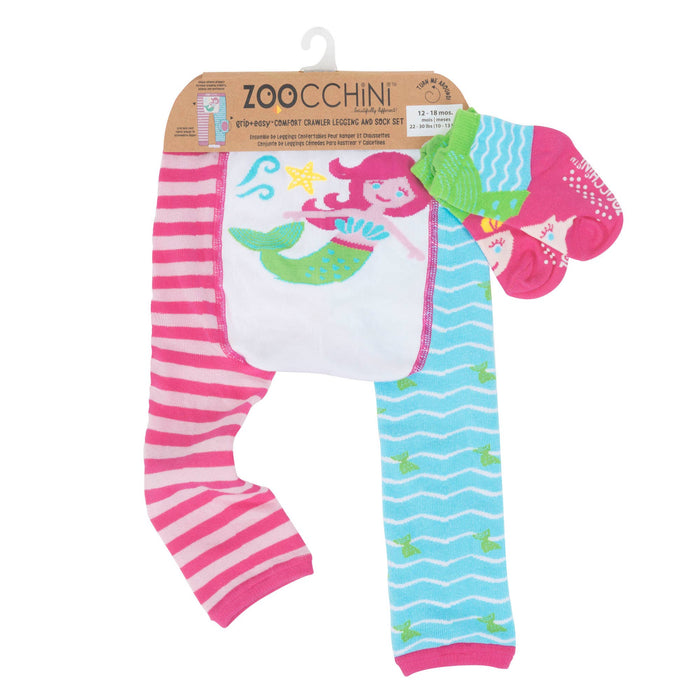 ZOOCCHINI - Crawler Legging/Sock Set Marietta Mermaid: S