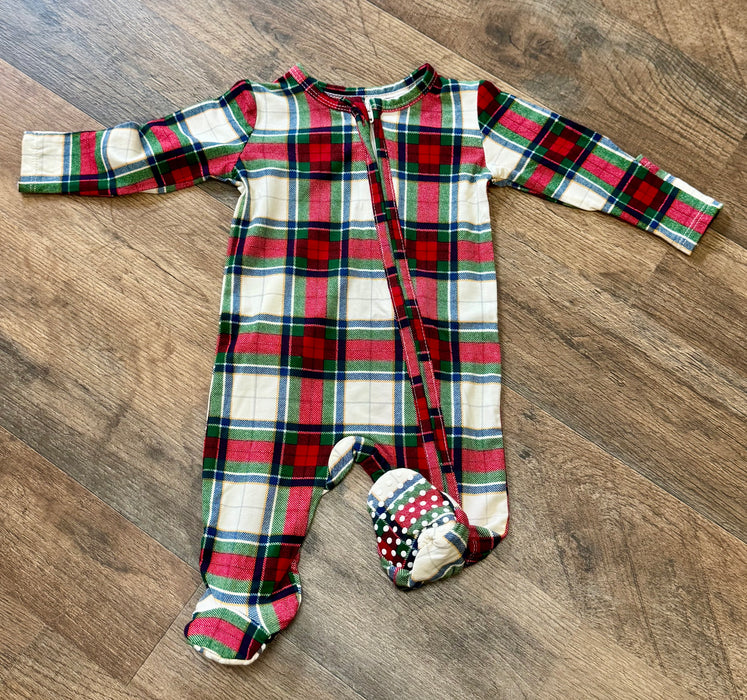 Holiday Plaid Footie