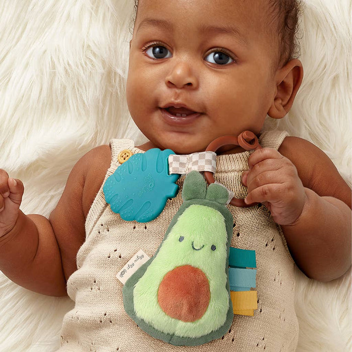 Itzy Ritzy - Itzy Pal™ Plush + Teether: Strawberry