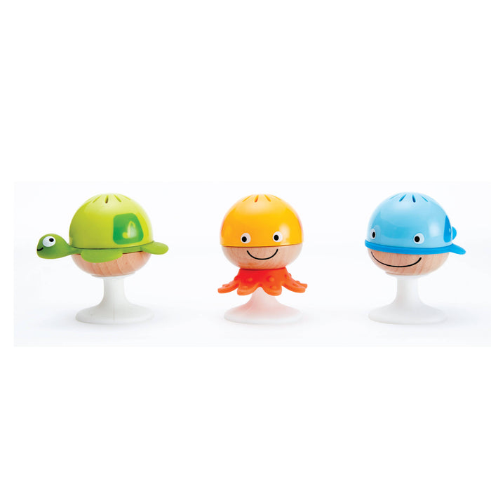 Hape Toys - Sea Animals Rattle Set - Octopus, Turtle & Whale Toys