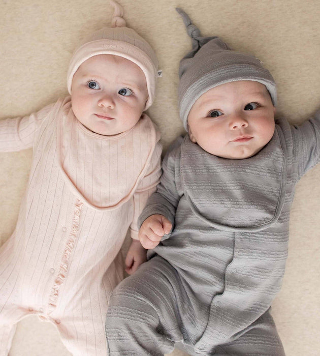 Burt's Bees Baby - Organic Cotton Jumpsuit, Bib & Hat 3 Piece Set - Ranunculus