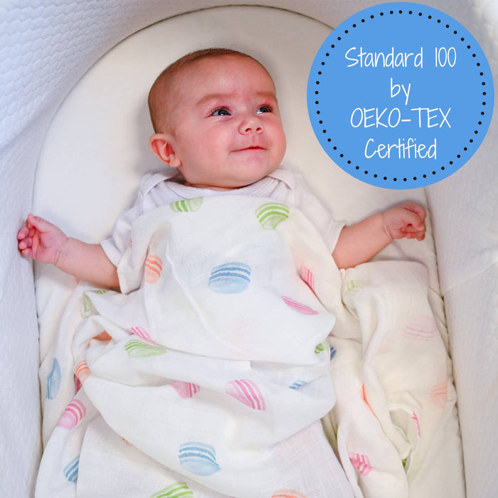 LollyBanks - Le Macaron Baby Muslin Swaddle Blanket