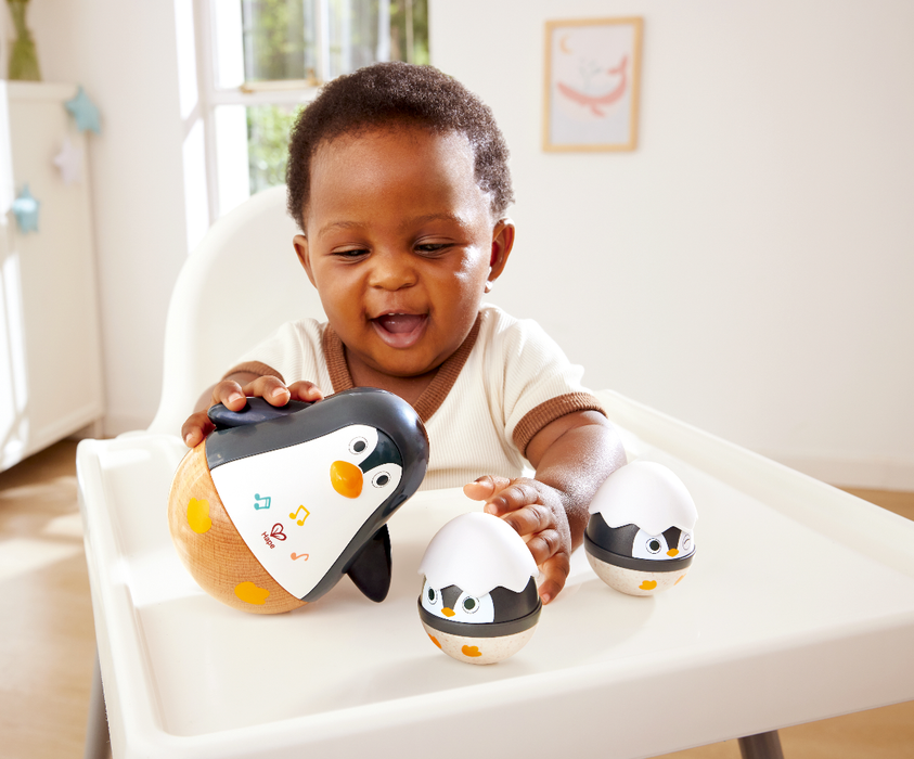 Hape Toys - Wobbling Penguin Family