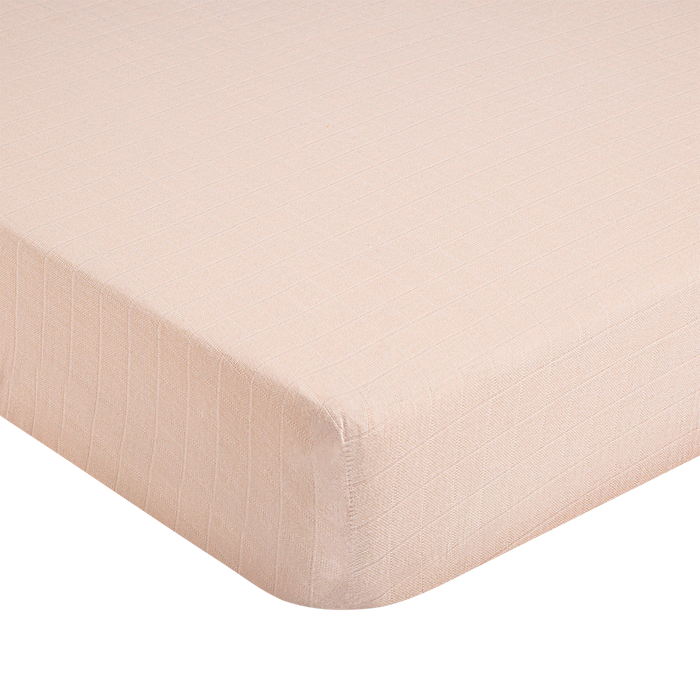 Crane Baby - Crib Fitted Sheet - Desert Rose