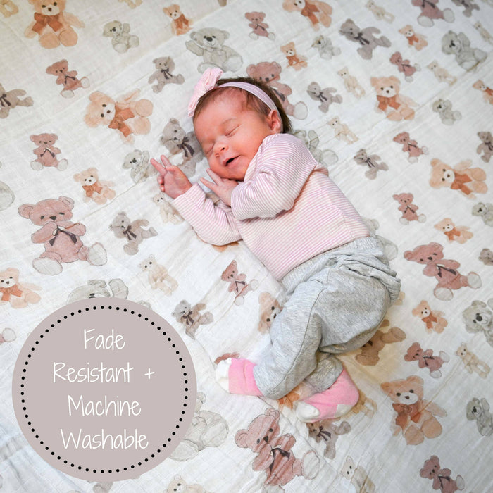 Bear Hugs Baby Swaddle Blanket