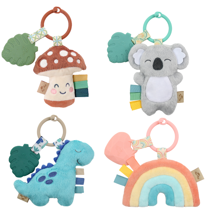 Itzy Ritzy - Itzy Pal™ Plush + Teether: Strawberry