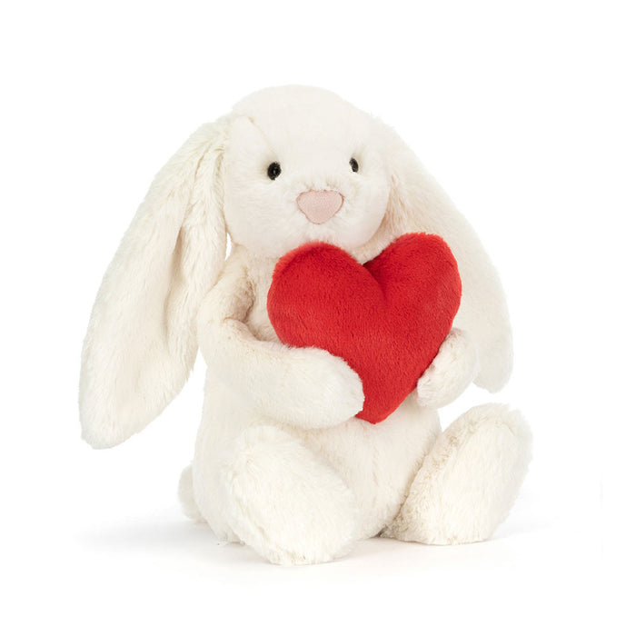 Bashful Red Love Heart Bunny Jellycat