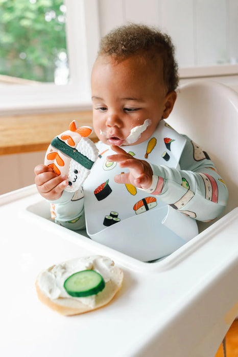Silcone Bib Printed - Sushi