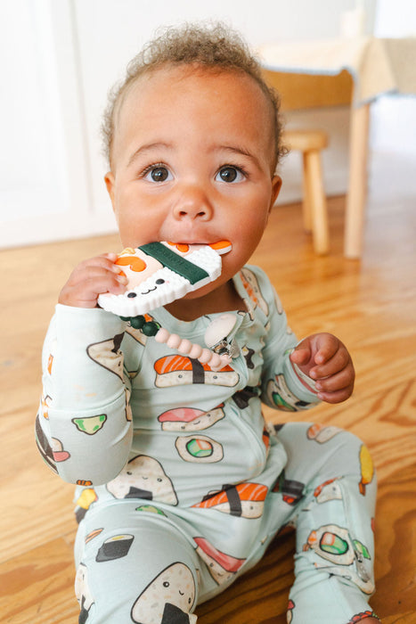 Pacifier Clip Teether Set - Ebi Sushi