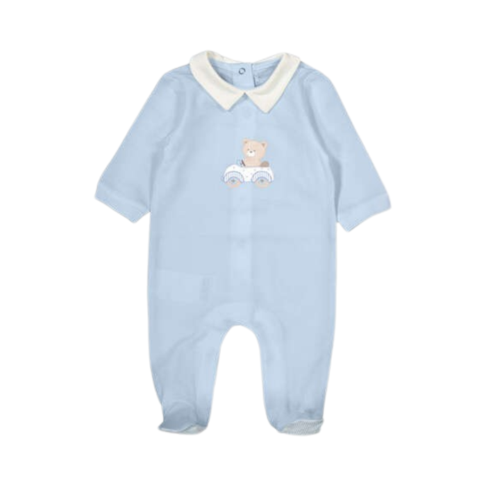 Blue Bear Collared Footie