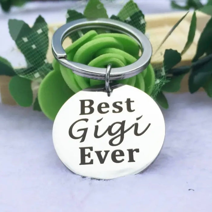 Best Gigi Ever Stainless Steel Keychain