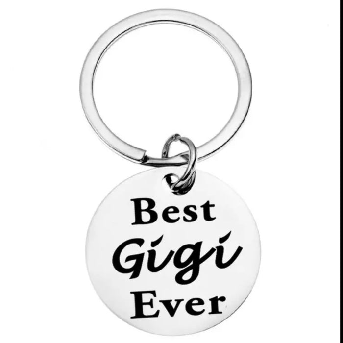 Best Gigi Ever Stainless Steel Keychain