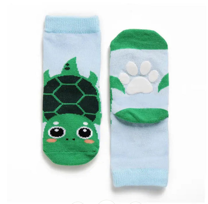 Zoo Socks Non Slip Grip- Turtle