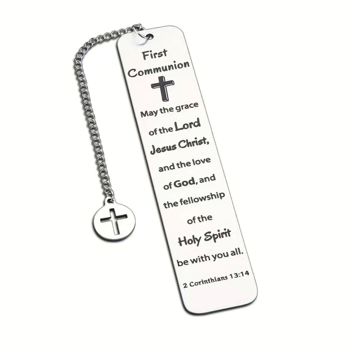 Sterling Silver Bible Bookmark- First Communion