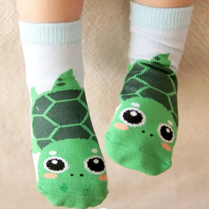 Zoo Socks Non Slip Grip- Turtle