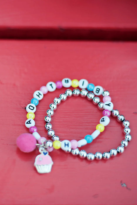 Happy Birthday Bracelet Set 2pc