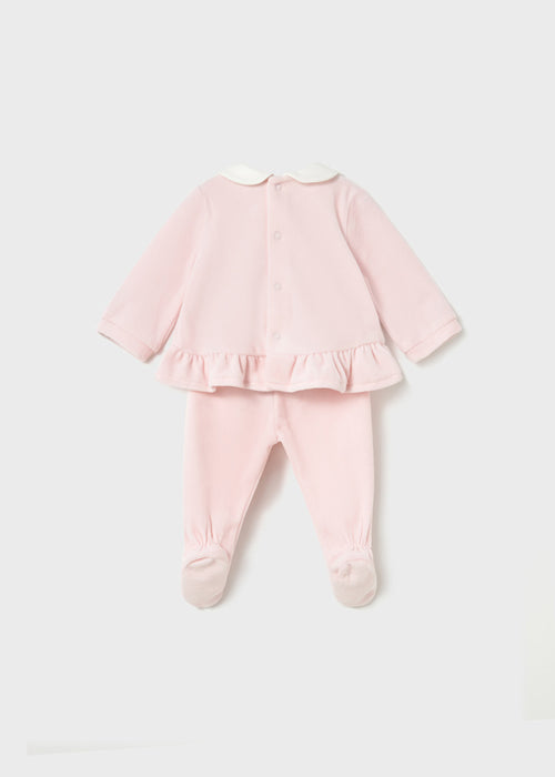 Pink Velour Two-Piece