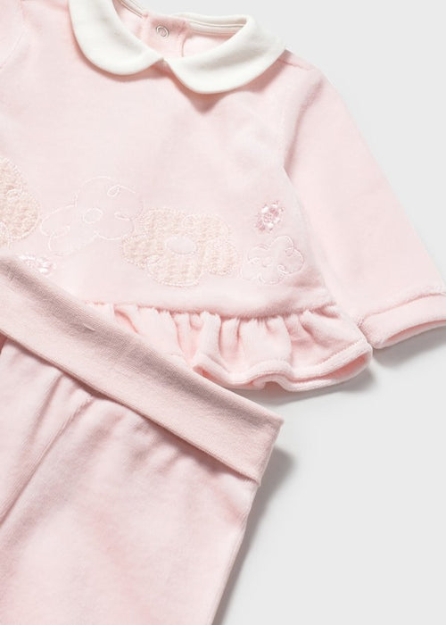 Pink Velour Two-Piece