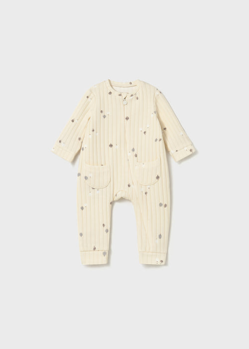 Tree Romper with foldover cuffs