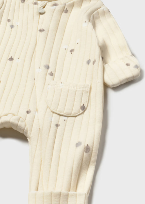 Tree Romper with foldover cuffs