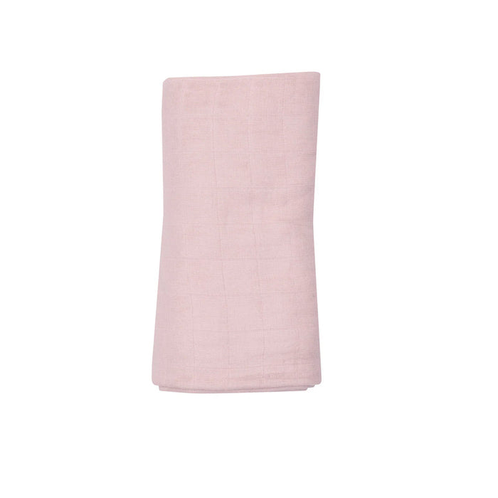 Angel Dear Ribbed Swaddle Blanket- Silver Pink