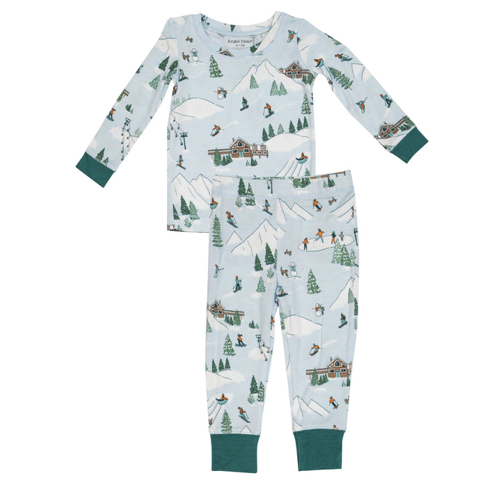 Angel Dear Infants’ Winter Fun Skiing Long Sleeve Loungewear Set