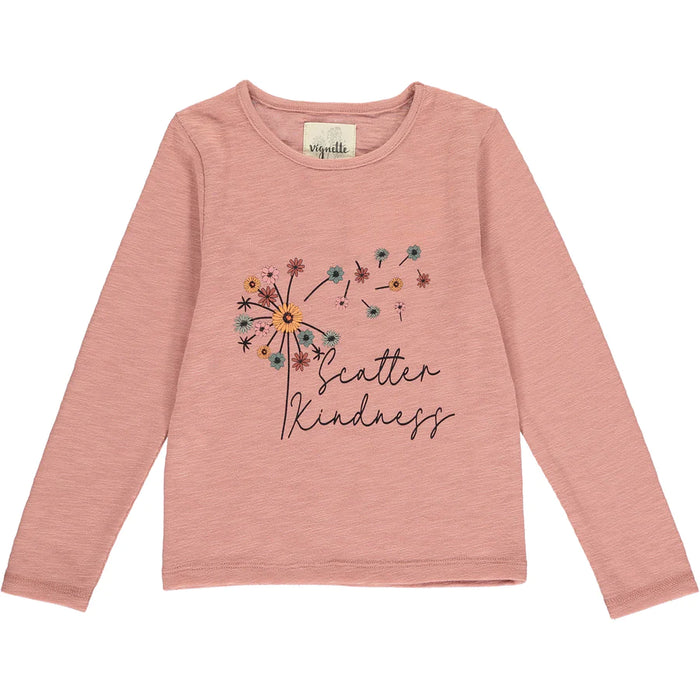 Scatter Kindness Long Sleeve Graphic T-shirt & Matching Leggings Set