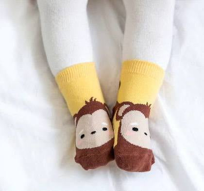 Zoo Socks Non Slip Grip- Monkey