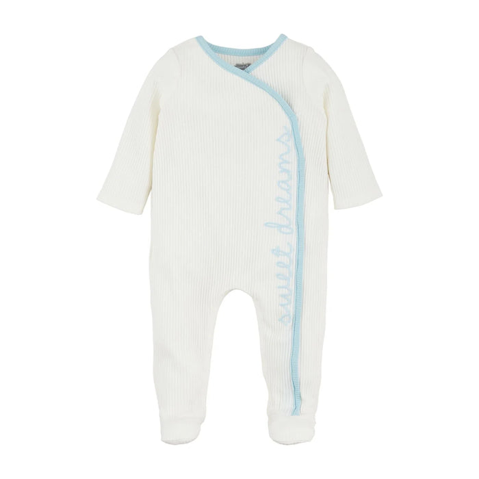 Blue Sweet Dreams Embroidered Chainstitch Sleeper