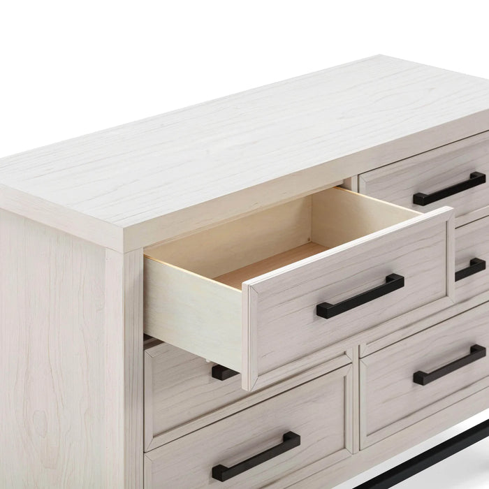 Monogram Newbern 6-Drawer Assembled Dresser- White Driftwood