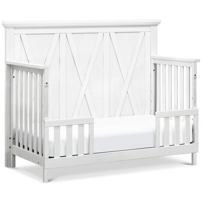 Monogram Emory Farmhouse 4-in-1 Convertible Crib- Linen White