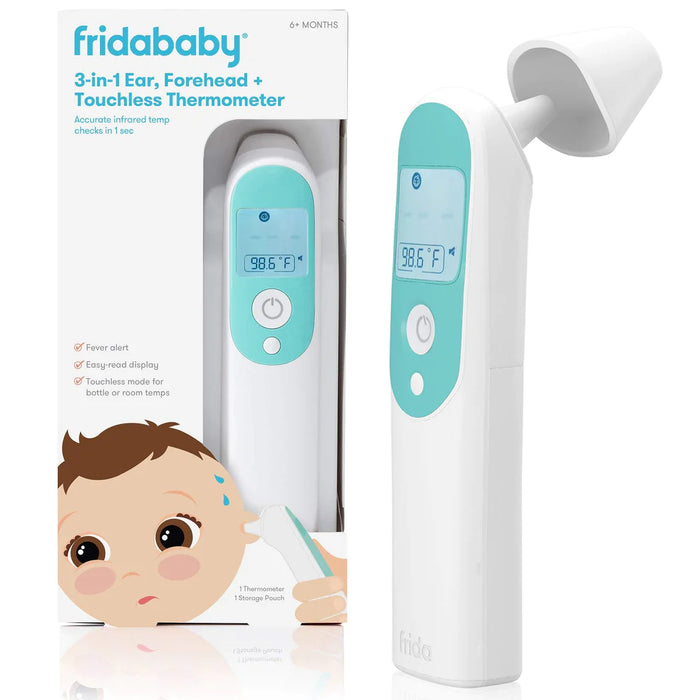 FridaBaby 3 in 1 Ear, Forehead + Touchless Infrared Thermometer