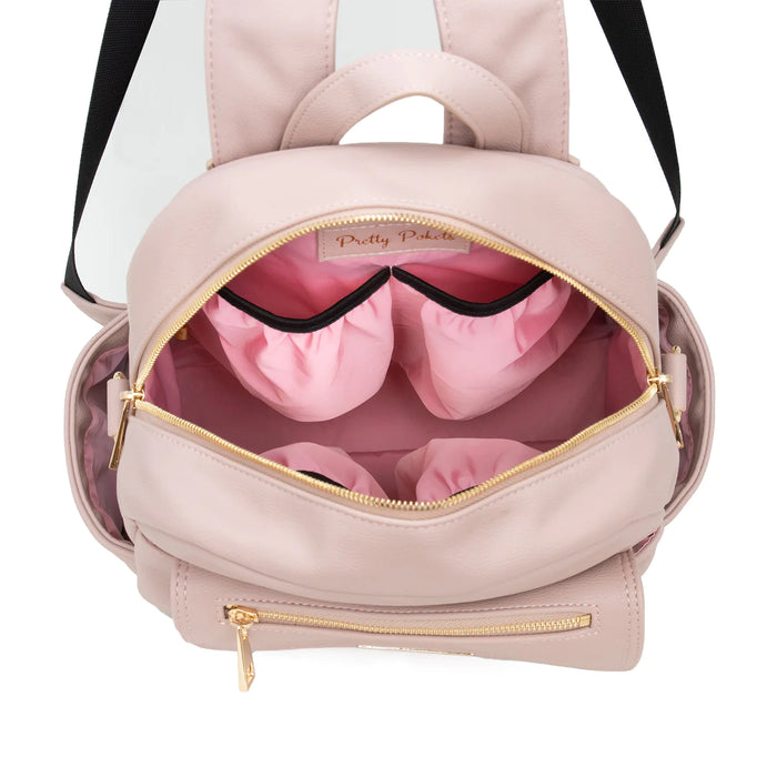Pretty Pockets Small Backpack - Dusky Pink