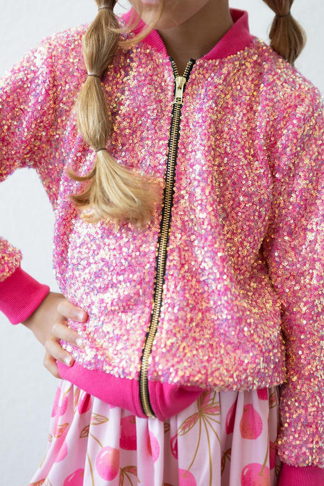 Mila & Rose Hot Pink Sequin Jacket