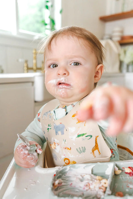 Silcone Bib Printed - Safari Jungle