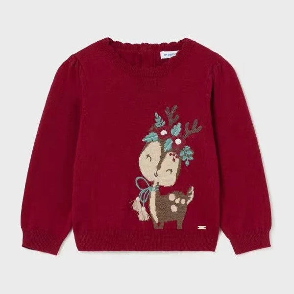 Baby Girl Holiday Deer Sweater & Legging Set