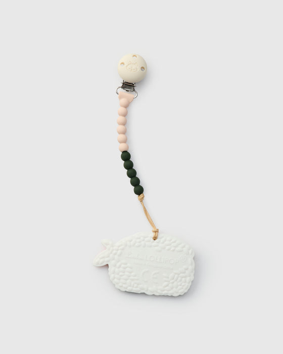 Pacifier Clip Teether Set - Ebi Sushi