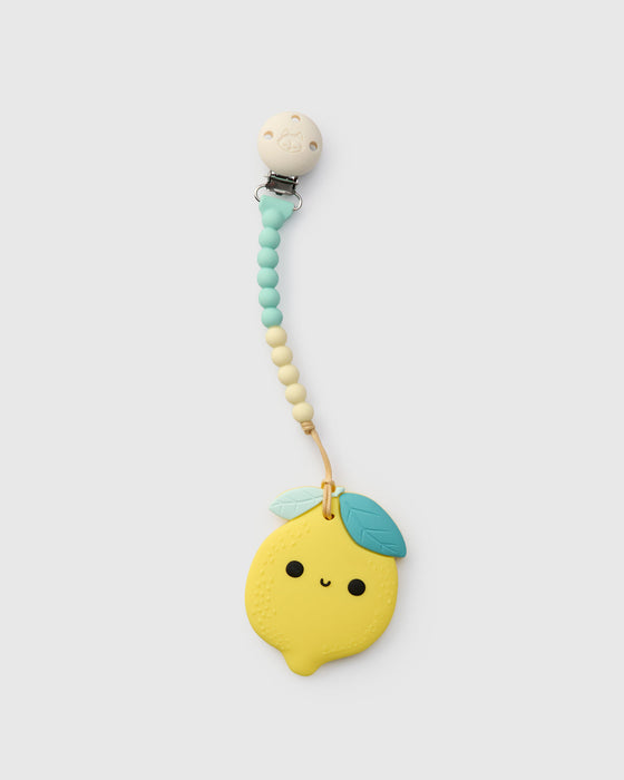 Pacifier Clip Teether Set - Lemon