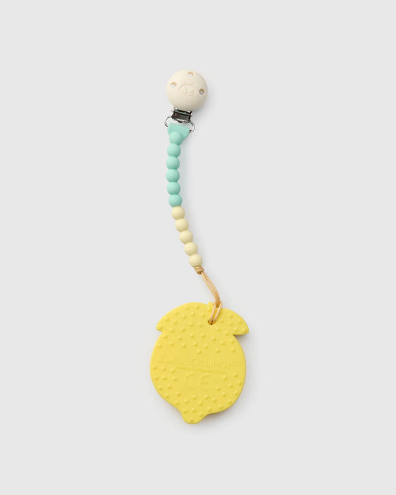 Pacifier Clip Teether Set - Lemon