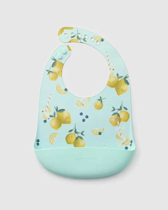 Silcone Bib Printed - Lemon Squeezy